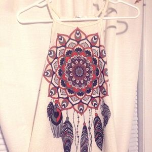 Dream Catcher High Neck  Tank Top